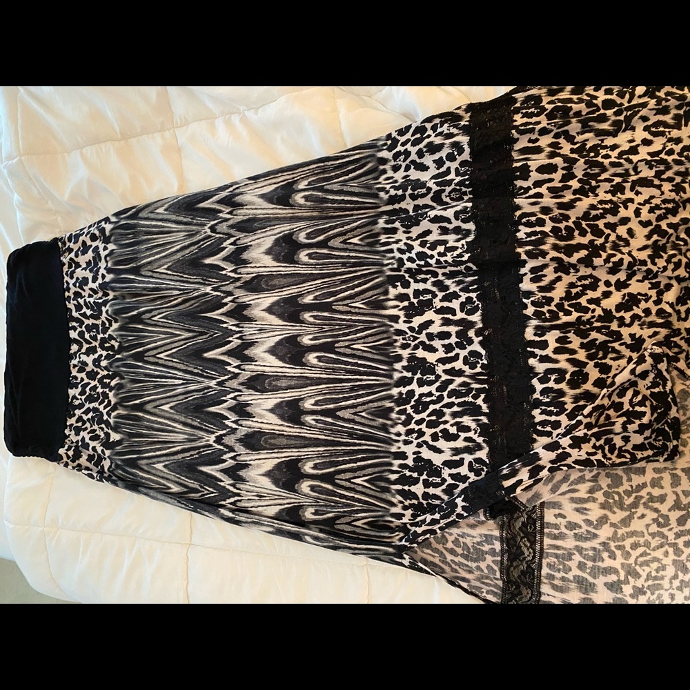 Animal print maxi dress